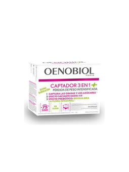 Oenobiol Capteur de Graisses 3 en 1 Plus 60 Comprimés